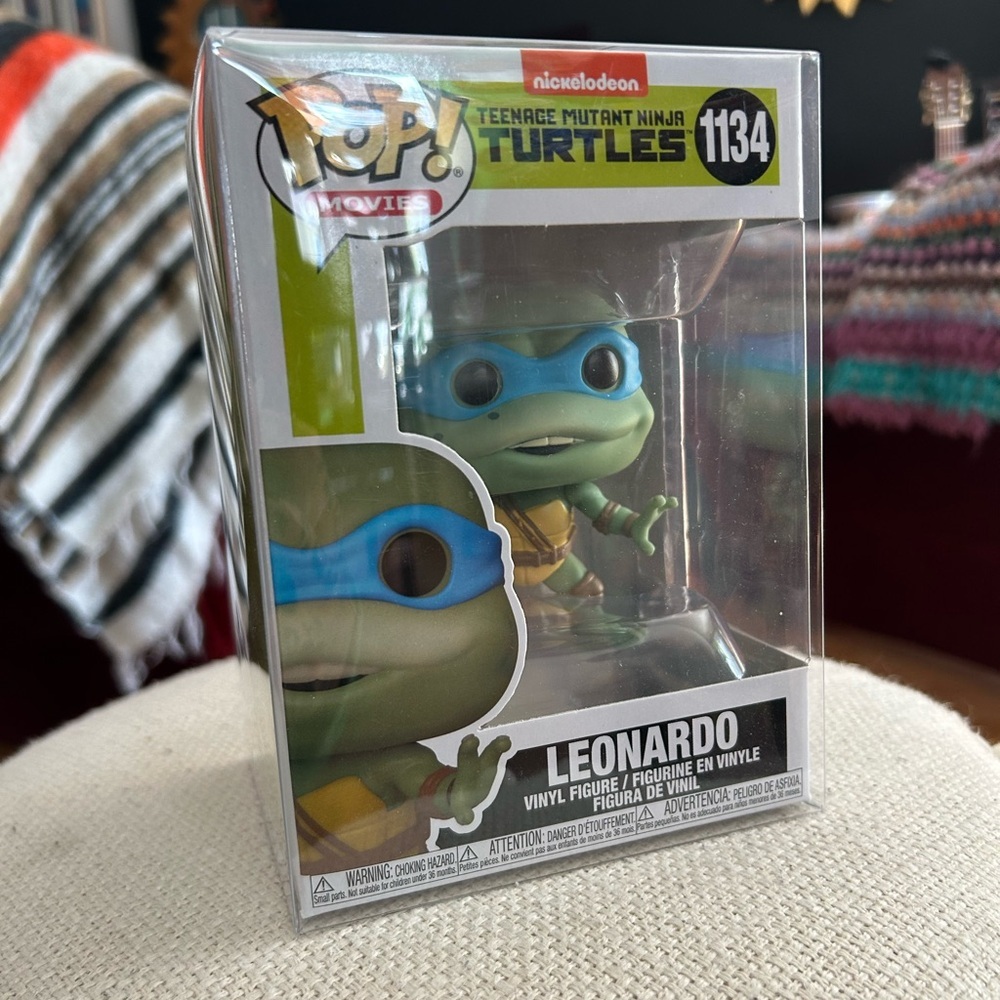 Leonardo Funko Pop! Movies 1134 Teenage Mutant Ninja Turtles Pop TMNT 2 - Picture 2 of 8
